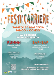 Flyer de l'édition 2024 de Festi'Carrière